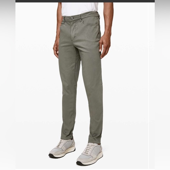 Lululemon ABC Pant Slim 34" Dye Washed Grey Sage Gray Size 32 - Picture 1 of 7